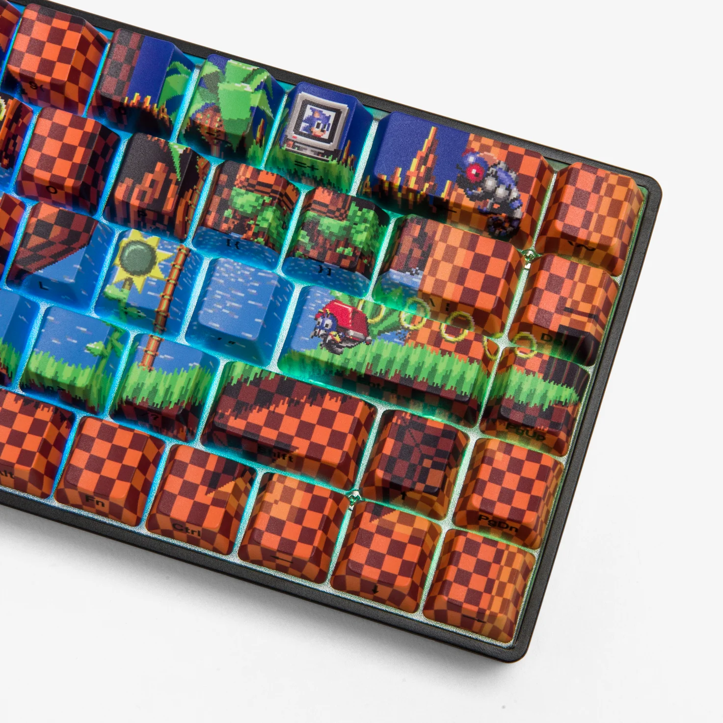 Sonic x Higround Green Hill Zone 68 Keycap set - 65% Size - Image 5